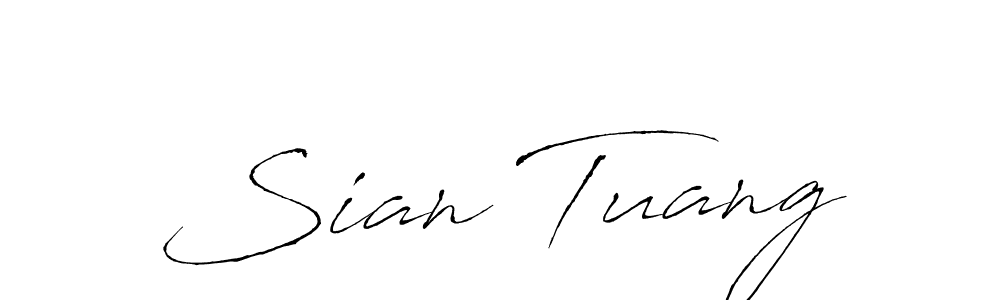 Use a signature maker to create a handwritten signature online. With this signature software, you can design (Antro_Vectra) your own signature for name Sian Tuang. Sian Tuang signature style 6 images and pictures png