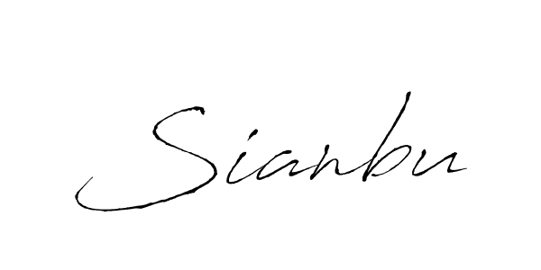 Sianbu stylish signature style. Best Handwritten Sign (Antro_Vectra) for my name. Handwritten Signature Collection Ideas for my name Sianbu. Sianbu signature style 6 images and pictures png