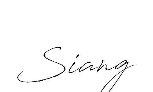 How to make Siang signature? Antro_Vectra is a professional autograph style. Create handwritten signature for Siang name. Siang signature style 6 images and pictures png