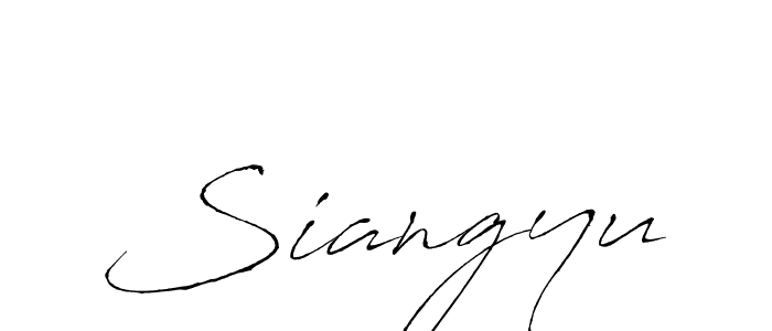 It looks lik you need a new signature style for name Siangyu. Design unique handwritten (Antro_Vectra) signature with our free signature maker in just a few clicks. Siangyu signature style 6 images and pictures png