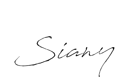 The best way (Antro_Vectra) to make a short signature is to pick only two or three words in your name. The name Siany include a total of six letters. For converting this name. Siany signature style 6 images and pictures png