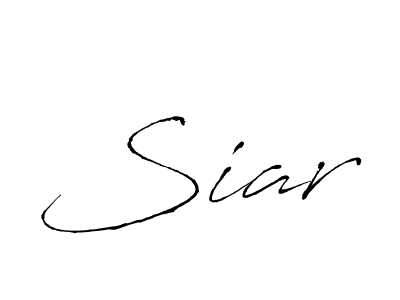 Make a beautiful signature design for name Siar. With this signature (Antro_Vectra) style, you can create a handwritten signature for free. Siar signature style 6 images and pictures png