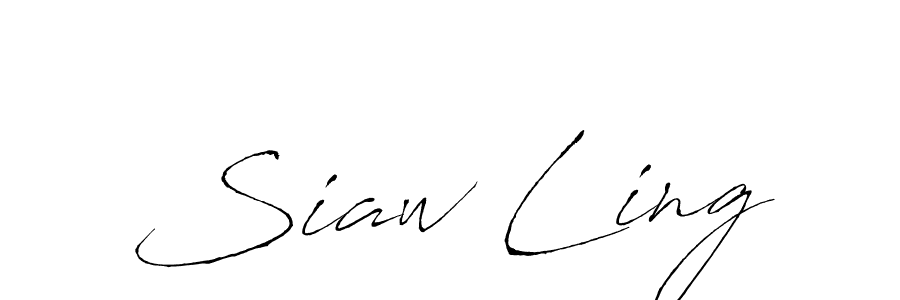if you are searching for the best signature style for your name Siaw Ling. so please give up your signature search. here we have designed multiple signature styles  using Antro_Vectra. Siaw Ling signature style 6 images and pictures png