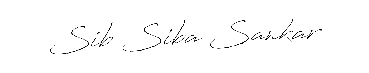 How to make Sib Siba Sankar signature? Antro_Vectra is a professional autograph style. Create handwritten signature for Sib Siba Sankar name. Sib Siba Sankar signature style 6 images and pictures png