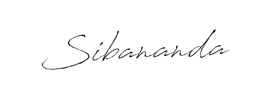 How to make Sibananda signature? Antro_Vectra is a professional autograph style. Create handwritten signature for Sibananda name. Sibananda signature style 6 images and pictures png