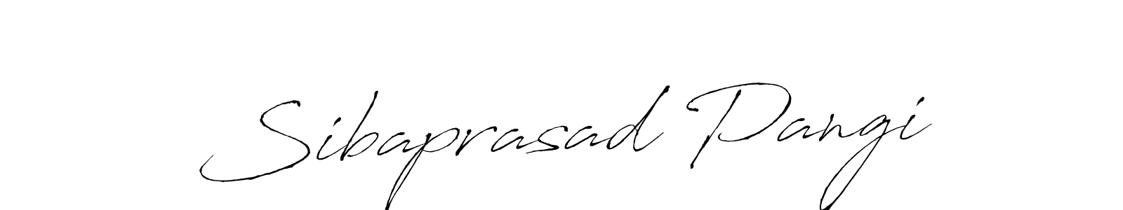 Create a beautiful signature design for name Sibaprasad Pangi. With this signature (Antro_Vectra) fonts, you can make a handwritten signature for free. Sibaprasad Pangi signature style 6 images and pictures png