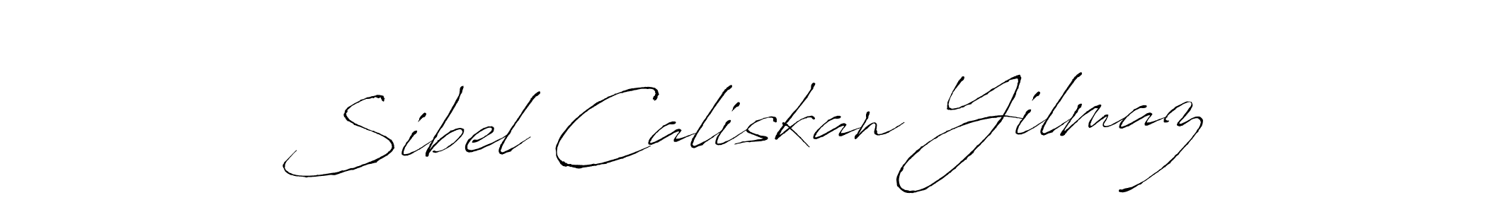 You should practise on your own different ways (Antro_Vectra) to write your name (Sibel Caliskan Yilmaz) in signature. don't let someone else do it for you. Sibel Caliskan Yilmaz signature style 6 images and pictures png