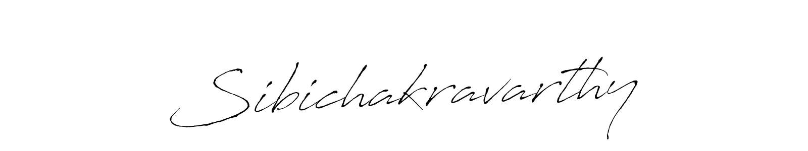 How to make Sibichakravarthy name signature. Use Antro_Vectra style for creating short signs online. This is the latest handwritten sign. Sibichakravarthy signature style 6 images and pictures png