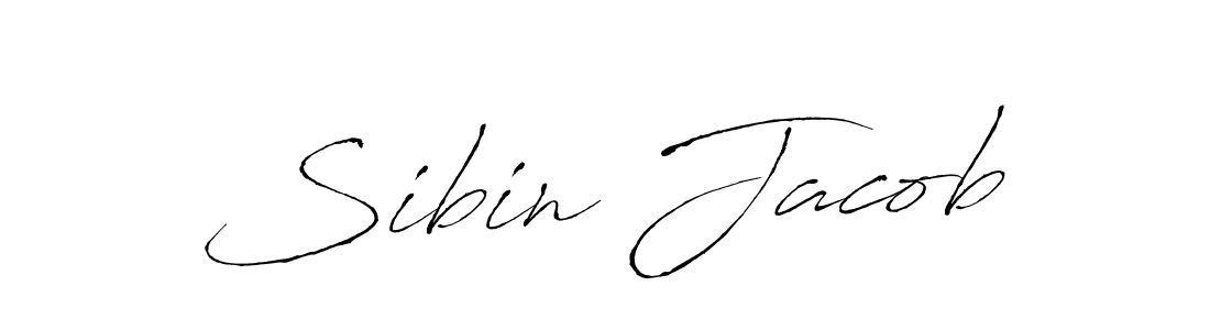 Create a beautiful signature design for name Sibin Jacob. With this signature (Antro_Vectra) fonts, you can make a handwritten signature for free. Sibin Jacob signature style 6 images and pictures png
