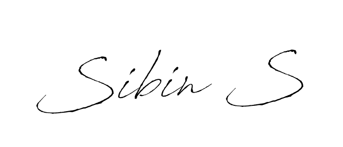 You should practise on your own different ways (Antro_Vectra) to write your name (Sibin S) in signature. don't let someone else do it for you. Sibin S signature style 6 images and pictures png