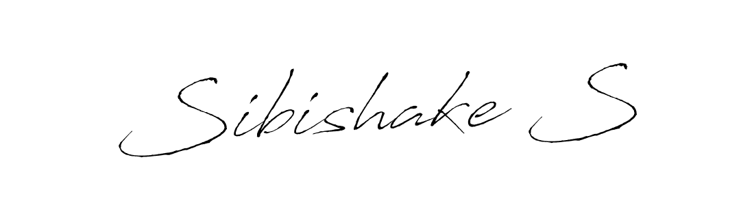 Make a beautiful signature design for name Sibishake S. With this signature (Antro_Vectra) style, you can create a handwritten signature for free. Sibishake S signature style 6 images and pictures png