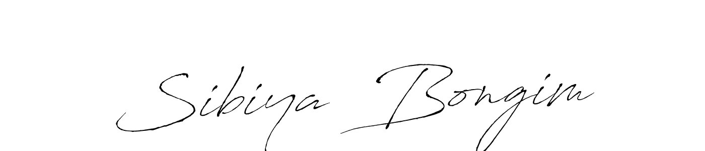 Design your own signature with our free online signature maker. With this signature software, you can create a handwritten (Antro_Vectra) signature for name Sibiya  Bongim. Sibiya  Bongim signature style 6 images and pictures png
