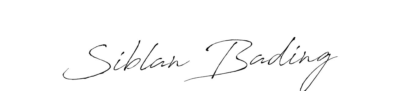 The best way (Antro_Vectra) to make a short signature is to pick only two or three words in your name. The name Siblan Bading include a total of six letters. For converting this name. Siblan Bading signature style 6 images and pictures png