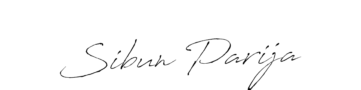 if you are searching for the best signature style for your name Sibun Parija. so please give up your signature search. here we have designed multiple signature styles  using Antro_Vectra. Sibun Parija signature style 6 images and pictures png