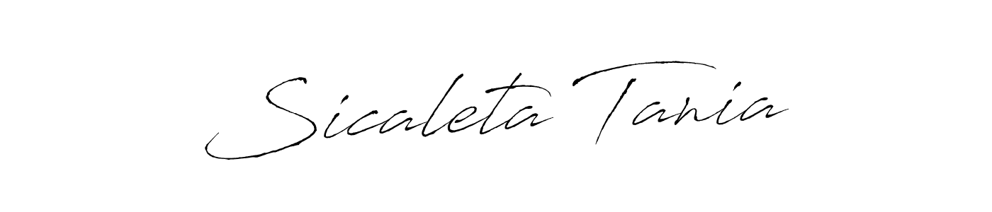 Use a signature maker to create a handwritten signature online. With this signature software, you can design (Antro_Vectra) your own signature for name Sicaleta Tania. Sicaleta Tania signature style 6 images and pictures png