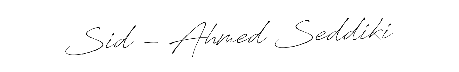 Design your own signature with our free online signature maker. With this signature software, you can create a handwritten (Antro_Vectra) signature for name Sid - Ahmed Seddiki. Sid - Ahmed Seddiki signature style 6 images and pictures png