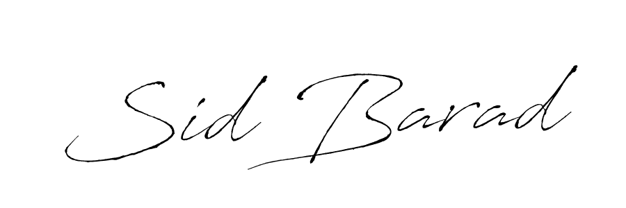 Similarly Antro_Vectra is the best handwritten signature design. Signature creator online .You can use it as an online autograph creator for name Sid Barad. Sid Barad signature style 6 images and pictures png