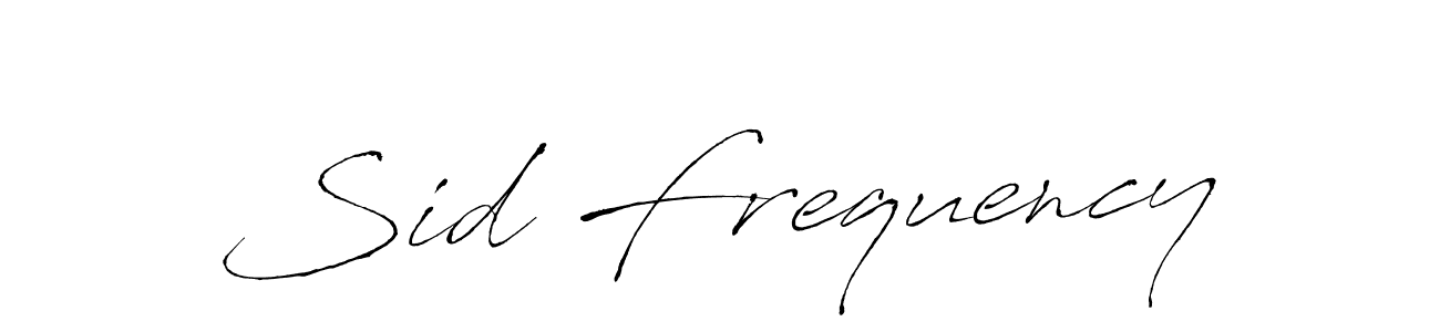 Use a signature maker to create a handwritten signature online. With this signature software, you can design (Antro_Vectra) your own signature for name Sid Frequency. Sid Frequency signature style 6 images and pictures png