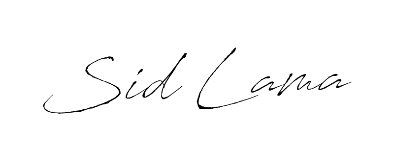 How to make Sid Lama signature? Antro_Vectra is a professional autograph style. Create handwritten signature for Sid Lama name. Sid Lama signature style 6 images and pictures png