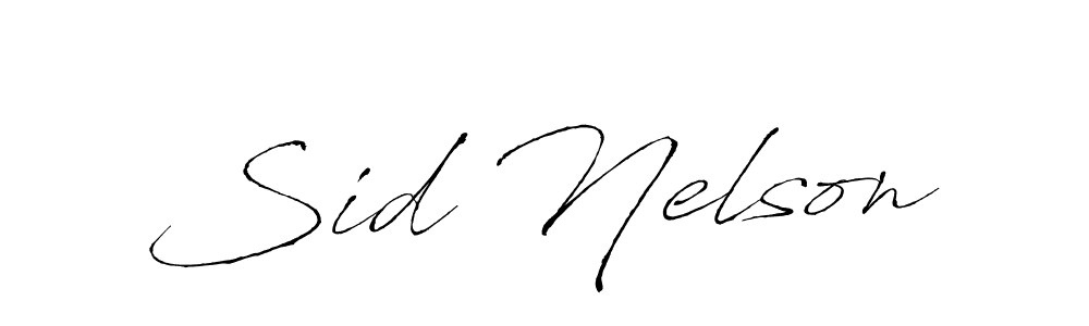 Antro_Vectra is a professional signature style that is perfect for those who want to add a touch of class to their signature. It is also a great choice for those who want to make their signature more unique. Get Sid Nelson name to fancy signature for free. Sid Nelson signature style 6 images and pictures png