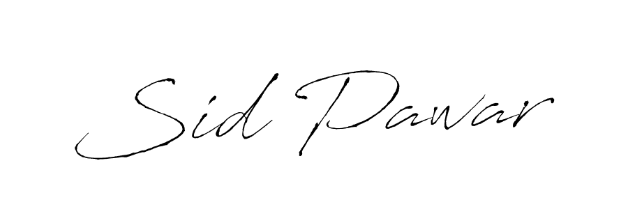 Design your own signature with our free online signature maker. With this signature software, you can create a handwritten (Antro_Vectra) signature for name Sid Pawar. Sid Pawar signature style 6 images and pictures png