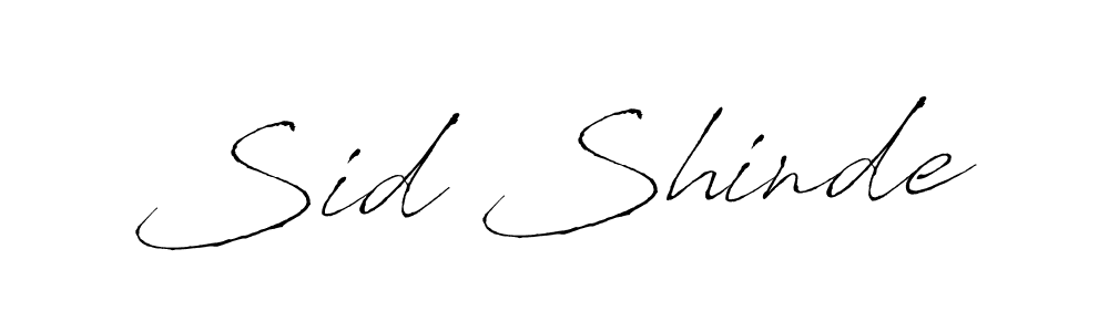 You should practise on your own different ways (Antro_Vectra) to write your name (Sid Shinde) in signature. don't let someone else do it for you. Sid Shinde signature style 6 images and pictures png