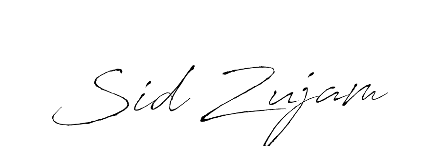 How to make Sid Zujam signature? Antro_Vectra is a professional autograph style. Create handwritten signature for Sid Zujam name. Sid Zujam signature style 6 images and pictures png