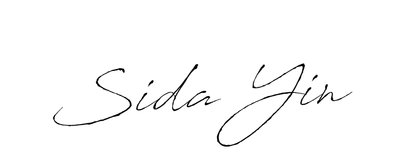 How to make Sida Yin signature? Antro_Vectra is a professional autograph style. Create handwritten signature for Sida Yin name. Sida Yin signature style 6 images and pictures png