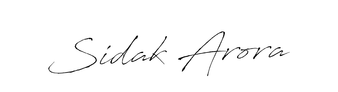 Similarly Antro_Vectra is the best handwritten signature design. Signature creator online .You can use it as an online autograph creator for name Sidak Arora. Sidak Arora signature style 6 images and pictures png