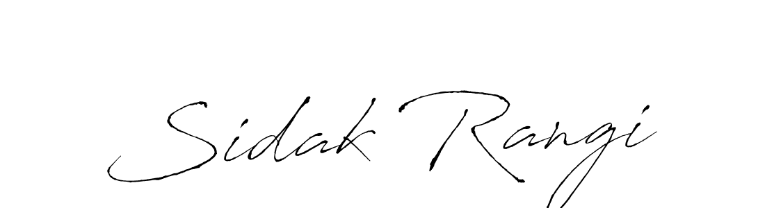 Sidak Rangi stylish signature style. Best Handwritten Sign (Antro_Vectra) for my name. Handwritten Signature Collection Ideas for my name Sidak Rangi. Sidak Rangi signature style 6 images and pictures png