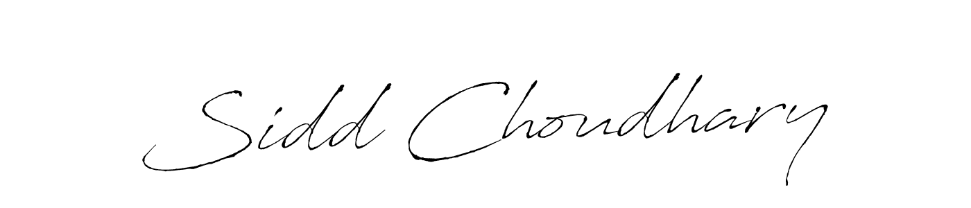 Sidd Choudhary stylish signature style. Best Handwritten Sign (Antro_Vectra) for my name. Handwritten Signature Collection Ideas for my name Sidd Choudhary. Sidd Choudhary signature style 6 images and pictures png