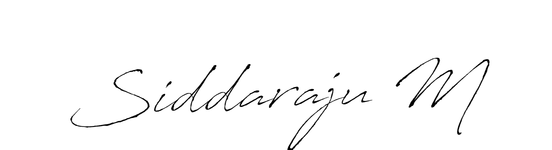Design your own signature with our free online signature maker. With this signature software, you can create a handwritten (Antro_Vectra) signature for name Siddaraju M. Siddaraju M signature style 6 images and pictures png