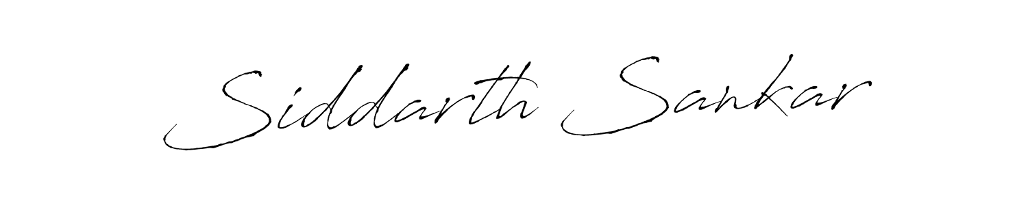 Siddarth Sankar stylish signature style. Best Handwritten Sign (Antro_Vectra) for my name. Handwritten Signature Collection Ideas for my name Siddarth Sankar. Siddarth Sankar signature style 6 images and pictures png