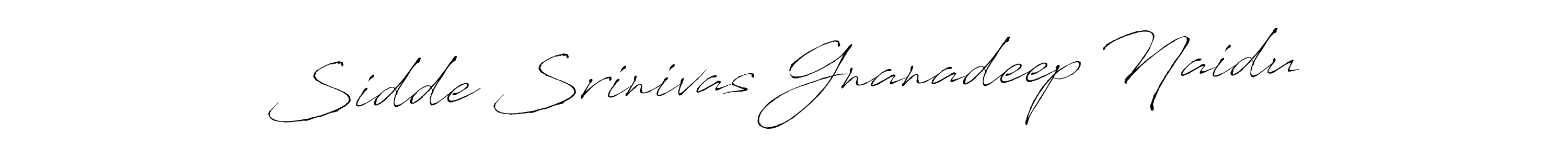 How to make Sidde Srinivas Gnanadeep Naidu signature? Antro_Vectra is a professional autograph style. Create handwritten signature for Sidde Srinivas Gnanadeep Naidu name. Sidde Srinivas Gnanadeep Naidu signature style 6 images and pictures png