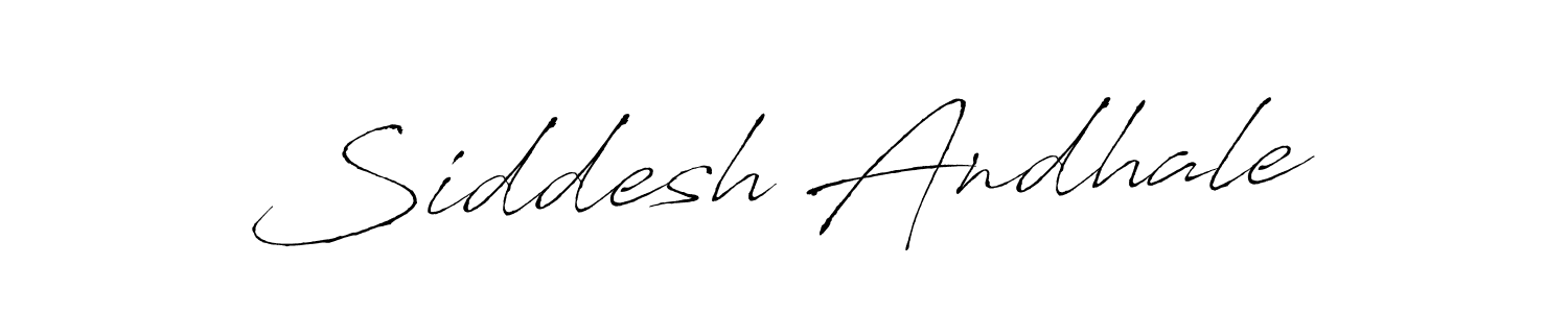 Create a beautiful signature design for name Siddesh Andhale. With this signature (Antro_Vectra) fonts, you can make a handwritten signature for free. Siddesh Andhale signature style 6 images and pictures png