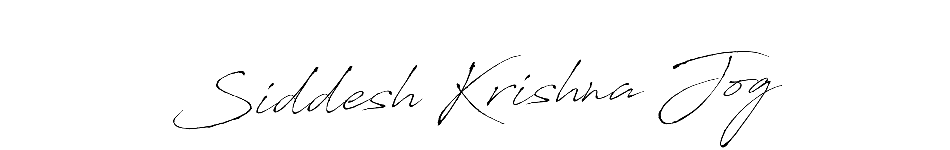 Create a beautiful signature design for name Siddesh Krishna Jog. With this signature (Antro_Vectra) fonts, you can make a handwritten signature for free. Siddesh Krishna Jog signature style 6 images and pictures png