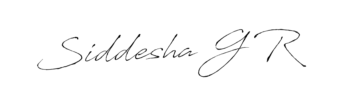 Design your own signature with our free online signature maker. With this signature software, you can create a handwritten (Antro_Vectra) signature for name Siddesha G R. Siddesha G R signature style 6 images and pictures png