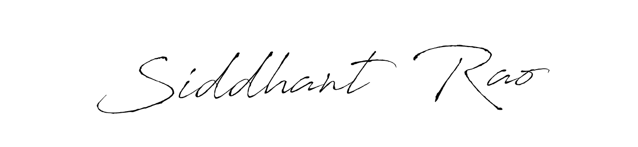 The best way (Antro_Vectra) to make a short signature is to pick only two or three words in your name. The name Siddhant  Rao include a total of six letters. For converting this name. Siddhant  Rao signature style 6 images and pictures png