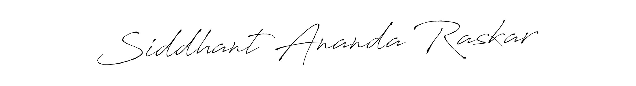 Use a signature maker to create a handwritten signature online. With this signature software, you can design (Antro_Vectra) your own signature for name Siddhant Ananda Raskar. Siddhant Ananda Raskar signature style 6 images and pictures png