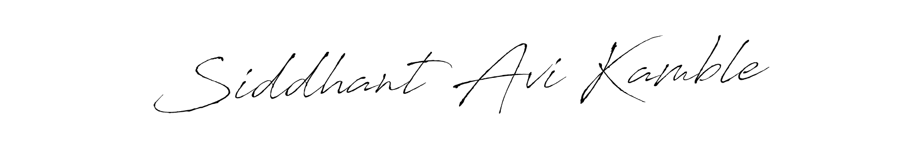 Design your own signature with our free online signature maker. With this signature software, you can create a handwritten (Antro_Vectra) signature for name Siddhant Avi Kamble. Siddhant Avi Kamble signature style 6 images and pictures png