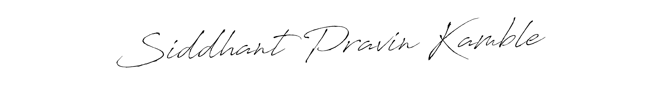 Design your own signature with our free online signature maker. With this signature software, you can create a handwritten (Antro_Vectra) signature for name Siddhant Pravin Kamble. Siddhant Pravin Kamble signature style 6 images and pictures png