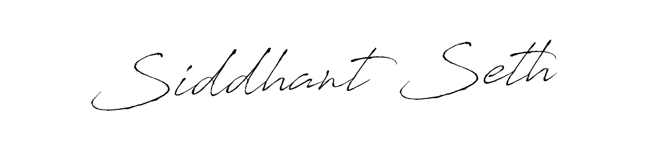 Make a beautiful signature design for name Siddhant Seth. With this signature (Antro_Vectra) style, you can create a handwritten signature for free. Siddhant Seth signature style 6 images and pictures png