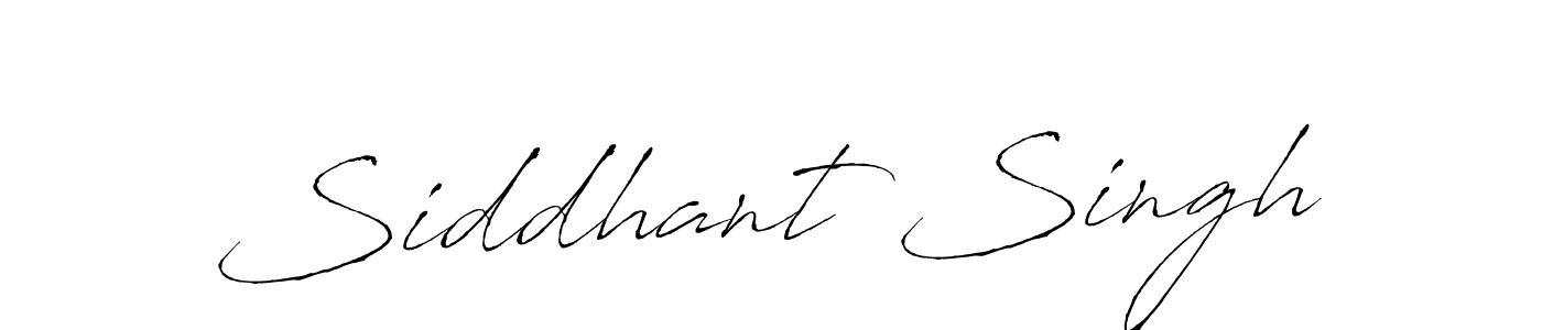 How to make Siddhant Singh name signature. Use Antro_Vectra style for creating short signs online. This is the latest handwritten sign. Siddhant Singh signature style 6 images and pictures png