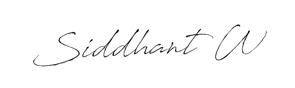 Similarly Antro_Vectra is the best handwritten signature design. Signature creator online .You can use it as an online autograph creator for name Siddhant W. Siddhant W signature style 6 images and pictures png