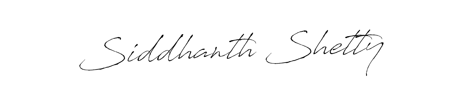 Create a beautiful signature design for name Siddhanth Shetty. With this signature (Antro_Vectra) fonts, you can make a handwritten signature for free. Siddhanth Shetty signature style 6 images and pictures png