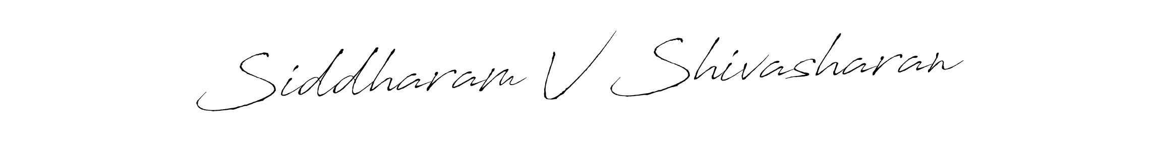 Use a signature maker to create a handwritten signature online. With this signature software, you can design (Antro_Vectra) your own signature for name Siddharam V Shivasharan. Siddharam V Shivasharan signature style 6 images and pictures png
