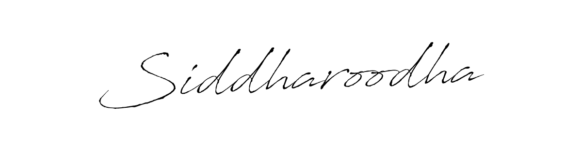 Create a beautiful signature design for name Siddharoodha. With this signature (Antro_Vectra) fonts, you can make a handwritten signature for free. Siddharoodha signature style 6 images and pictures png