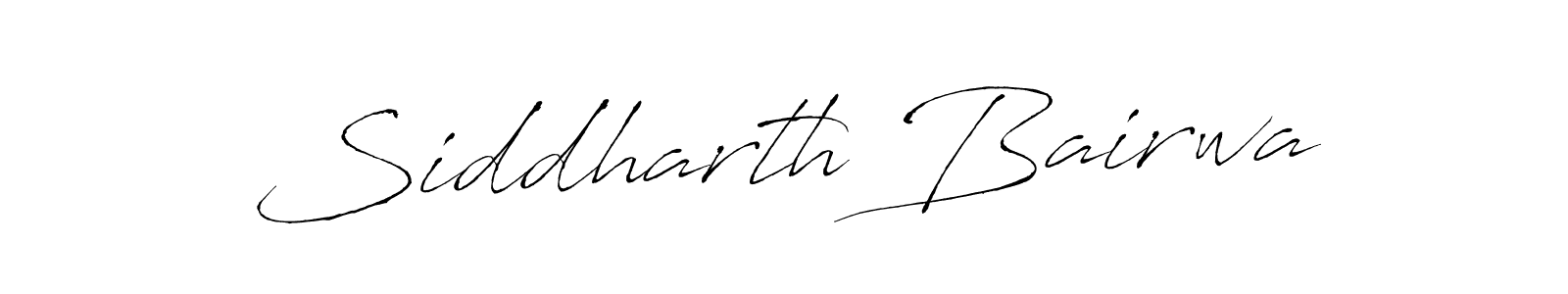 Design your own signature with our free online signature maker. With this signature software, you can create a handwritten (Antro_Vectra) signature for name Siddharth Bairwa. Siddharth Bairwa signature style 6 images and pictures png
