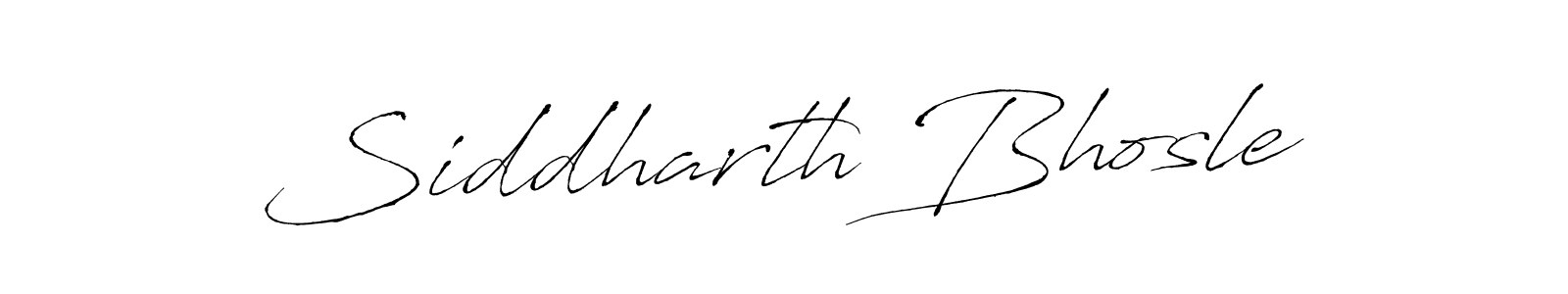How to make Siddharth Bhosle name signature. Use Antro_Vectra style for creating short signs online. This is the latest handwritten sign. Siddharth Bhosle signature style 6 images and pictures png