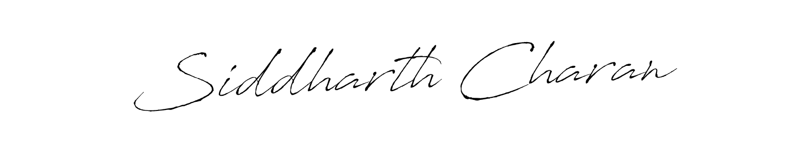 Create a beautiful signature design for name Siddharth Charan. With this signature (Antro_Vectra) fonts, you can make a handwritten signature for free. Siddharth Charan signature style 6 images and pictures png